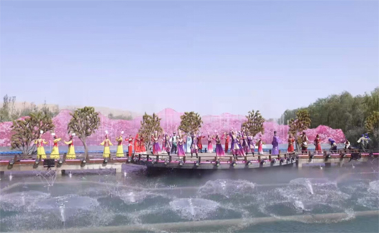 宗郎灵泉景区焕新归来,《冰川之珠》实景秀引千人打卡